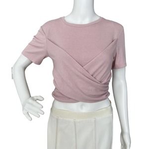 ARITZIA WILFRED KITE JERSEY KNIT CROP TOP Women Size Medium